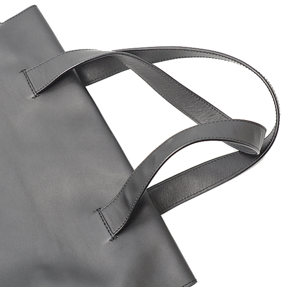 LOEWE Bags Shopping Tote, Anagram Leather, Black - Picture 4 of 4